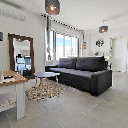 Les Voiles Blanches - 2 Pieces 4 Couchages Port Mae-5854 * Leucate